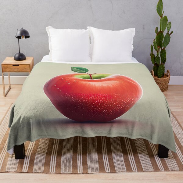 Item preview, Minimalist Red Apple Illustration Drawing designed and sold by unrealartwork.