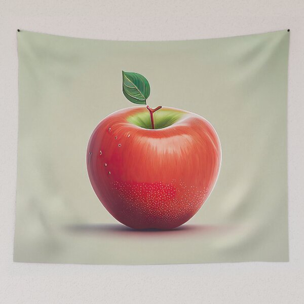 Item preview, Minimalist Red Apple Illustration Drawing designed and sold by unrealartwork.