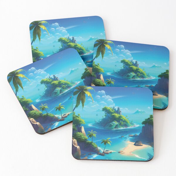 Item preview, Explore the Magic of a Jungle Islands with a Stunning Blue Lagoon designed and sold by DesignCatalyst7.