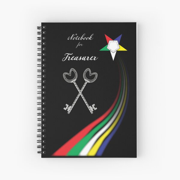 Item preview, Treasurer’s Notebook for Order of the Eastern Star, OES inspired symbol  designed and sold by photonxt.