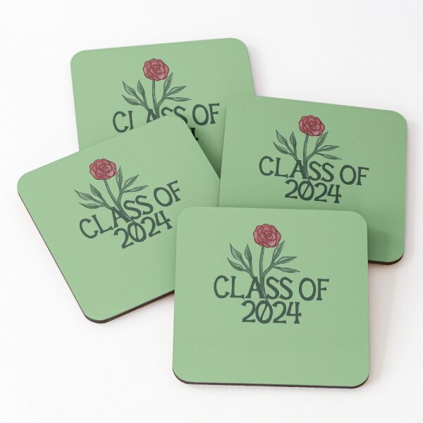 Item preview, Class of 2024 red rose art designed and sold by FrictionMaxxing.
