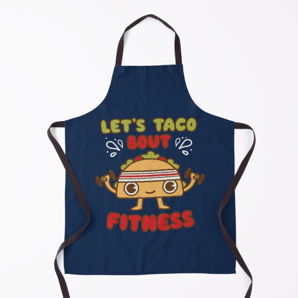 Item preview, Let's Taco Bout Fitness - Fitness and Exercise Lover - Kawaii Mexican Food funny taco Joke designed and sold by WeirdPunderful.
