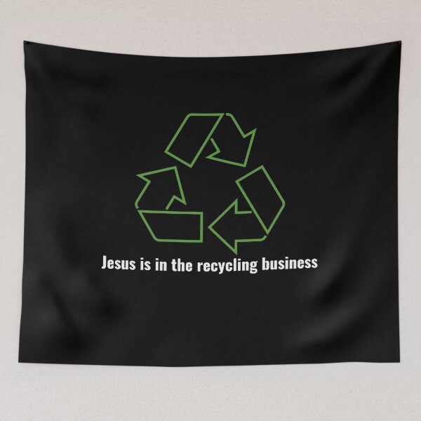 Item preview, Jesus is in the recycling business V1 White Lettering designed and sold by Family Journey with God.