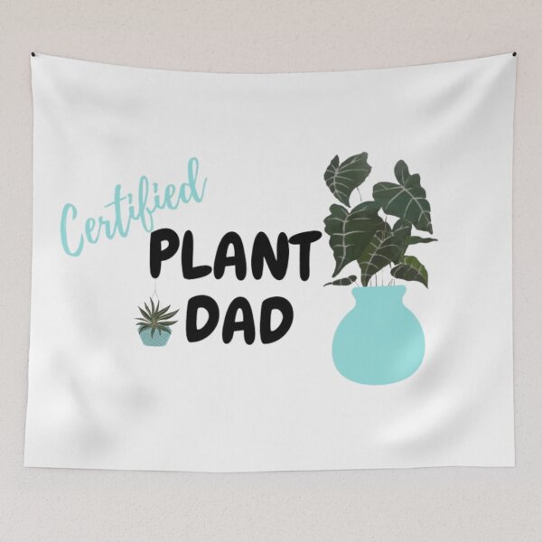 Item preview, Certified Plant Dad (Blue) designed and sold by MissBubblegumBlue.