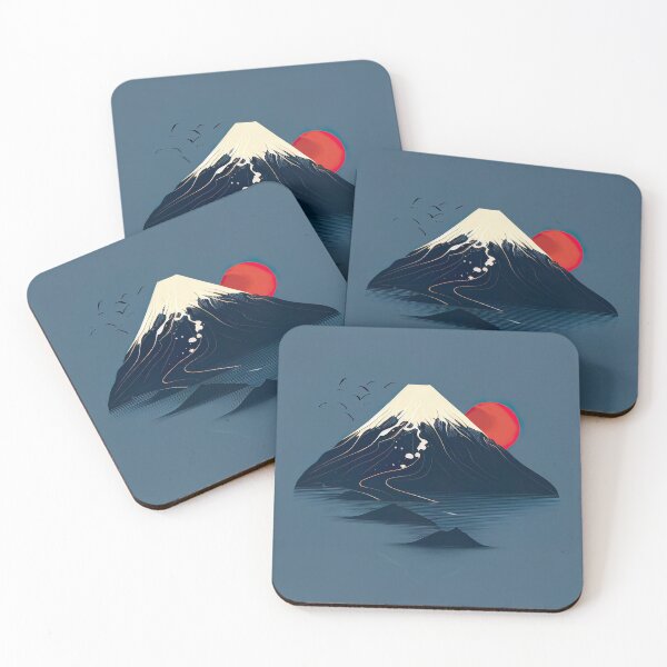 Item preview, Mount Fuji Japan Illustration designed and sold by unrealartwork.