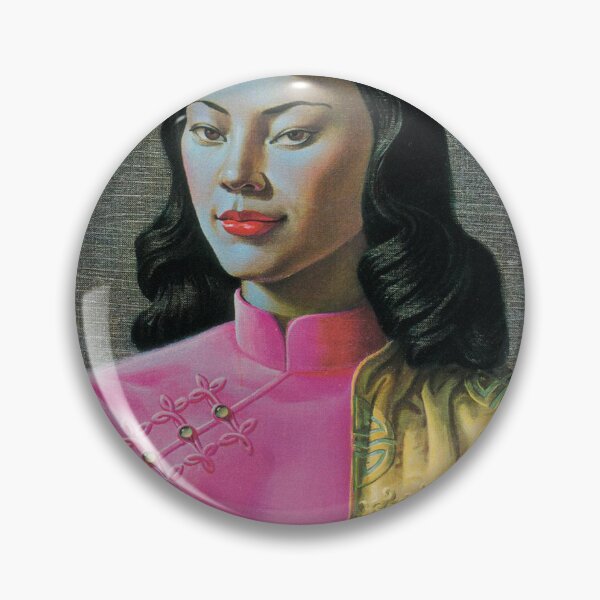 Artikelvorschau, Fräulein Wong Vladimir Tretchikoff Vintage Malerei, berühmte Kunstreproduktion, Modeillustration entworfen und verkauft von HoneymoonHotel.