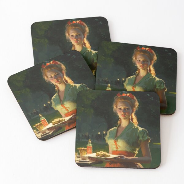 Item preview, Alone at the festival, vintage art designed and sold by Lonesomefolk.