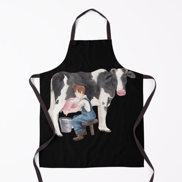Item preview, Milking a Cow Watercolor designed and sold by Belhbib Art ⭐⭐⭐⭐⭐.