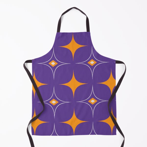 Item preview, Purple and Mustard Geometric Rhombus 70s Retro Pattern designed and sold by SoccaTamam.