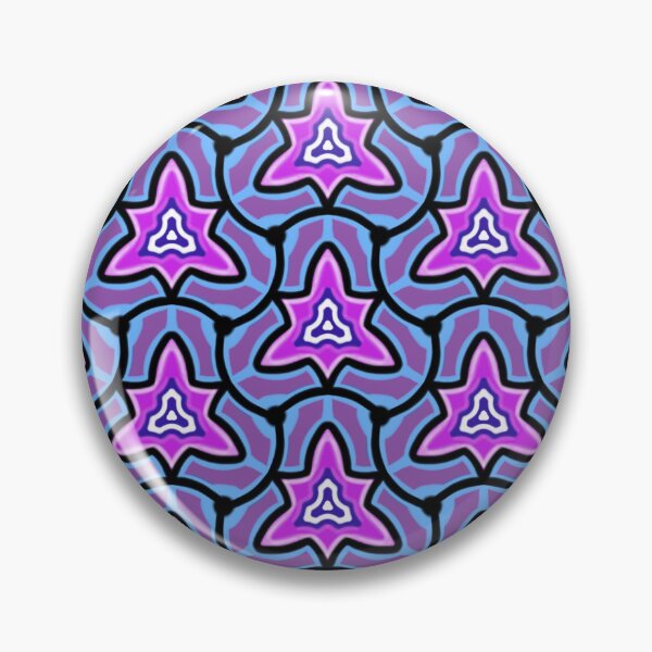 Item preview, Pink and Purple Vintage Hexagonal Boho Pattern Design designed and sold by Mitch616Art.