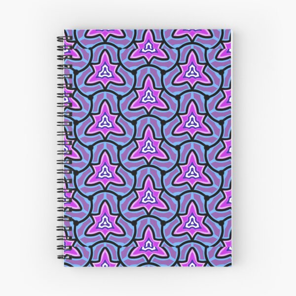 Aperçu de l'œuvre Motif bohème hexagonal vintage rose et violet créée et vendue par Mitch616Art.
