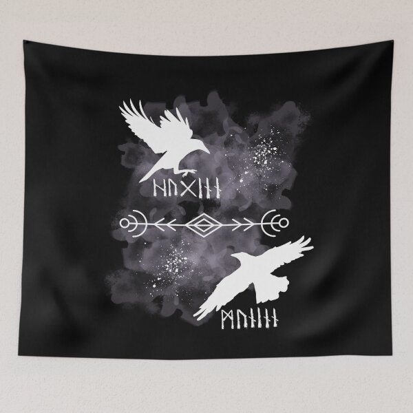Item preview, Huginn and Muninn Ravens designed and sold by RoxXxaNa94.