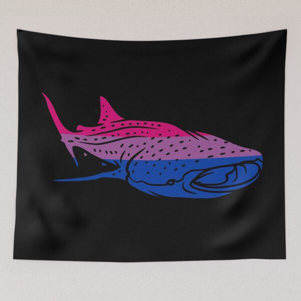 Item preview, Bi shark whale designed and sold by Let me be Perfectly Queer.