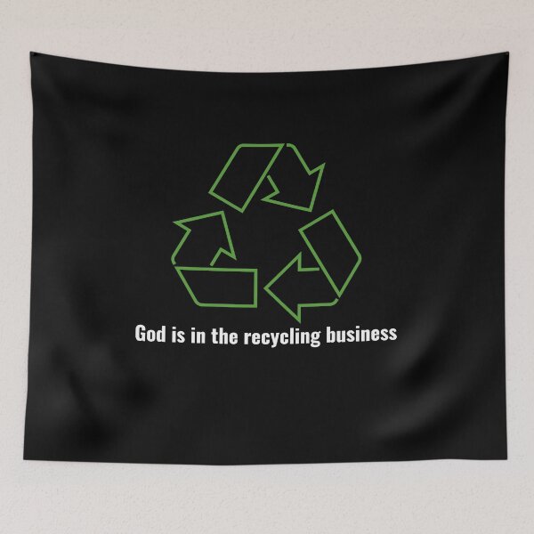 Item preview, God is in the recycling business V1 White Lettering designed and sold by Family Journey with God.