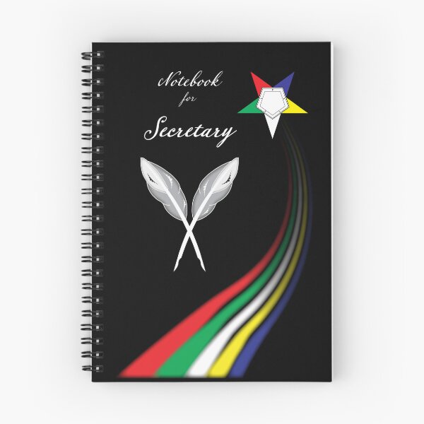 Item preview, Secretary’s Notebook for Order of the Eastern Star, OES inspired symbol  designed and sold by photonxt.