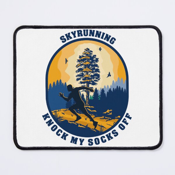 Item preview, Skyrunning Knock my socks off funny running quote extreme sport activity outdoor designed and sold by HomeCoquette.