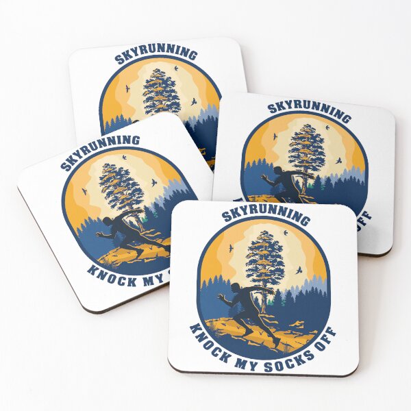 Item preview, Skyrunning Knock my socks off funny running quote extreme sport activity outdoor designed and sold by HomeCoquette.