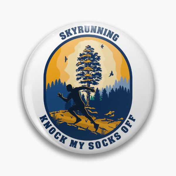 Item preview, Skyrunning Knock my socks off funny running quote extreme sport activity outdoor designed and sold by HomeCoquette.