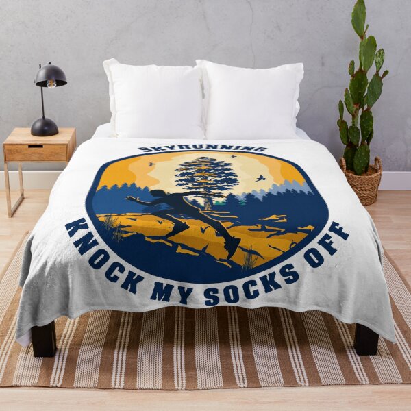 Item preview, Skyrunning Knock my socks off funny running quote extreme sport activity outdoor designed and sold by HomeCoquette.