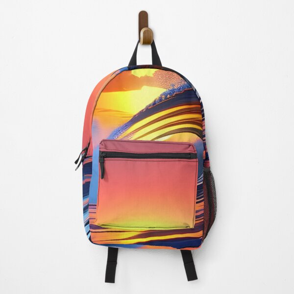 Item preview, Ola del océano contra un atardecer de fondo, Ai Generated Art designed and sold by ACC .