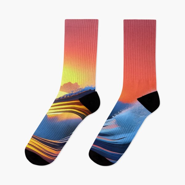 Item preview, Ocean wave against a sunset backdrop, Ai Generated Art  designed and sold by ACC .