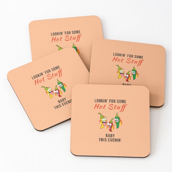 Item preview, Looking For Some Hot Stuff Baby This Evening - Food Music Word Pun designed and sold by Graham Baitson.