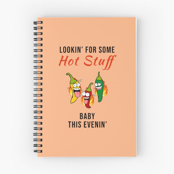 Item preview, Looking For Some Hot Stuff Baby This Evening - Food Music Word Pun designed and sold by Graham Baitson.