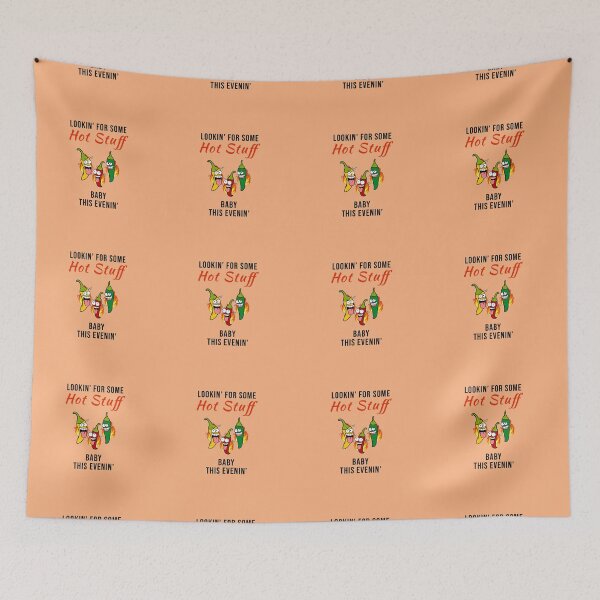 Item preview, Looking For Some Hot Stuff Baby This Evening - Food Music Word Pun designed and sold by Graham Baitson.