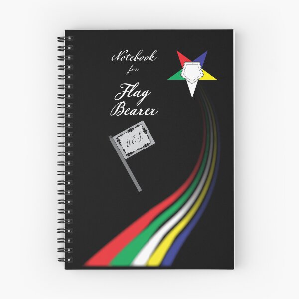 Item preview, Flag bearer’s Notebook for Order of the Eastern Star, OES inspired symbol  designed and sold by photonxt.