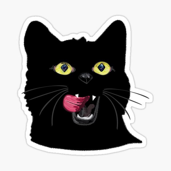 Black Cat Sticker