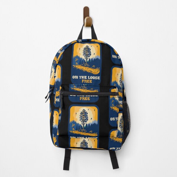 Item preview, On the loose free funny hiking quote outdoor activity mountain lover designed and sold by HomeCoquette.