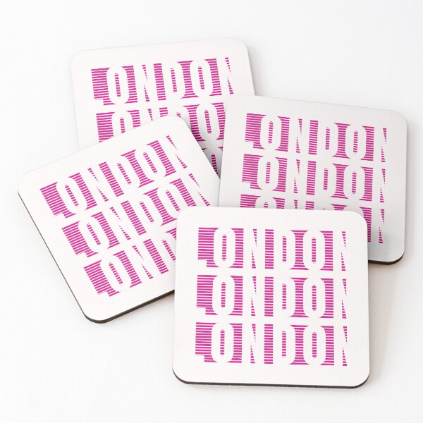 Item preview, LONDON Pink Striped Modern Minimalist Design Urban Youth Style Luxury designed and sold by ZenDesigner.