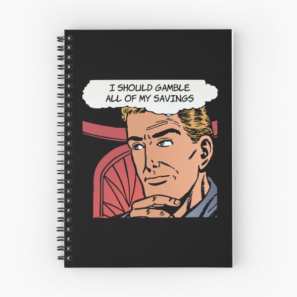 Item preview, 'I Should Gamble all of My Savings' Bad Financial Decisions - Funny Retro Comic Book designed and sold by Ridiculam Toga.