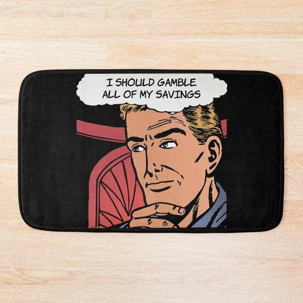 Item preview, 'I Should Gamble all of My Savings' Bad Financial Decisions - Funny Retro Comic Book designed and sold by Ridiculam Toga.