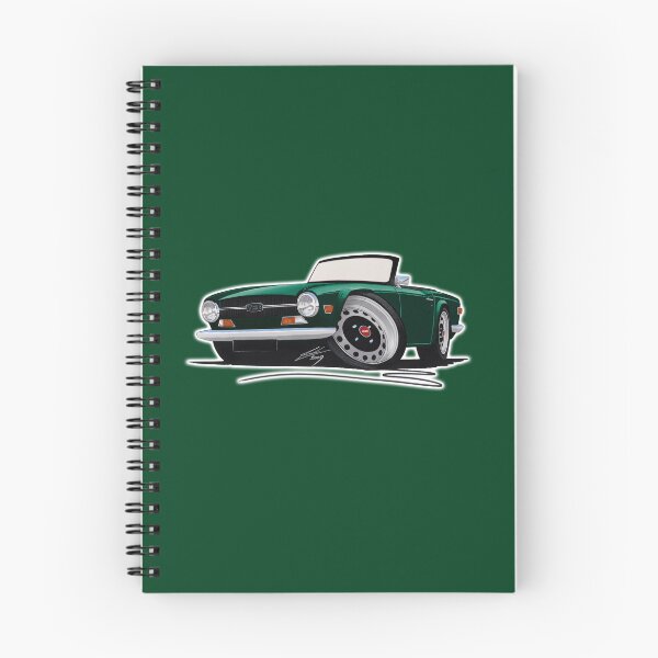 Item preview, Triumph TR6 British Racing Green - Caricature Car Art designed and sold by Yeomans Cartoons.
