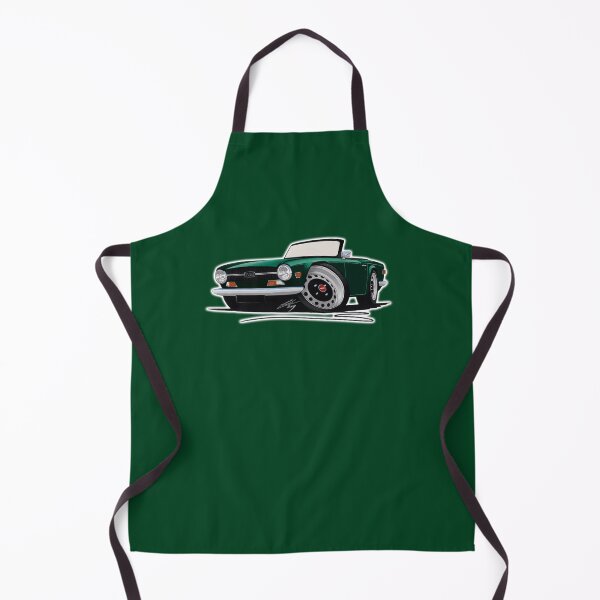 Item preview, Triumph TR6 British Racing Green - Caricature Car Art designed and sold by Yeomans Cartoons.