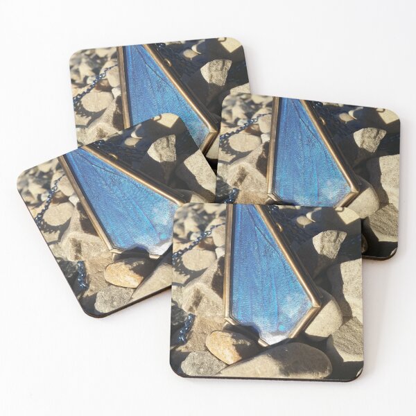 Item preview, Blue Morpho Wing Necklace designed and sold by OnigiriSuiko.