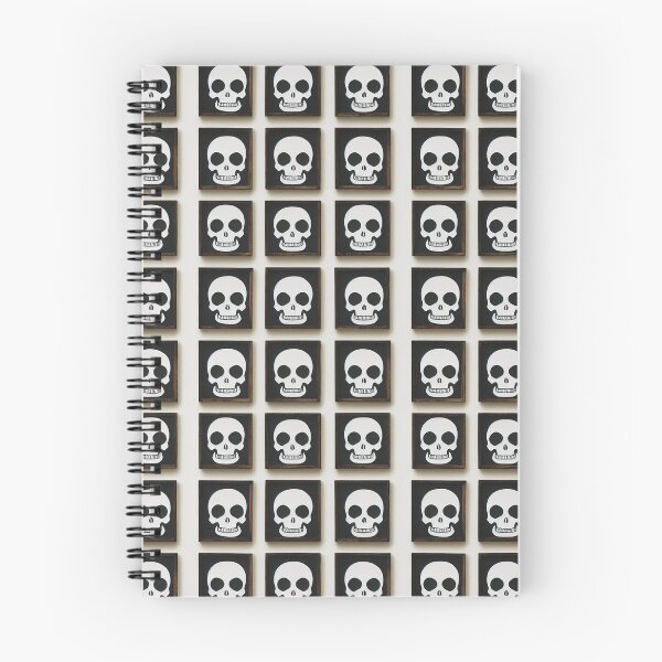 Aperçu de l'œuvre Monochrome Cute Skull Pattern créée et vendue par Fine Prints.