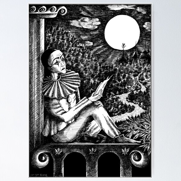 Aperçu de l'œuvre Pierrot Lunaire créée et vendue par Daphna Rosin.