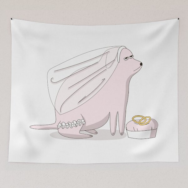 Item preview, Pink Dog - Wedding designed and sold by CatterStudio.