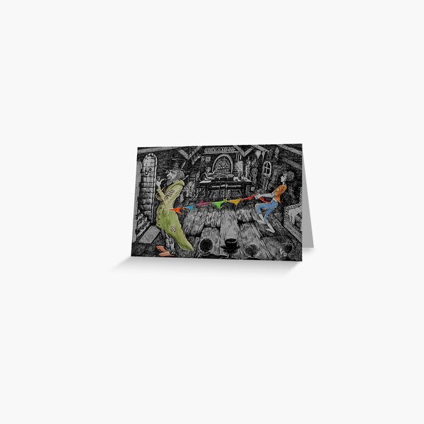 Oliver Twist learns to pick pockets Greeting Card