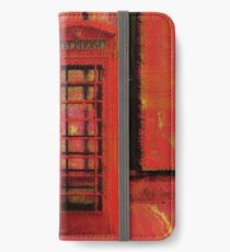 UK Red Phone Box - London England iPhone Wallet/Case/Skin