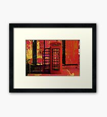 UK Red Phone Box - London England Framed Print