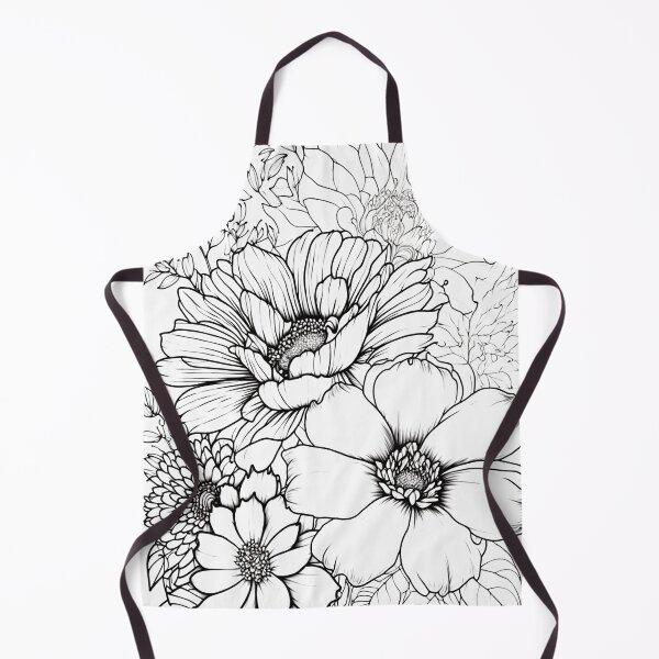 Item preview, Wildflowers lineart designed and sold by EmeraldeaArt.