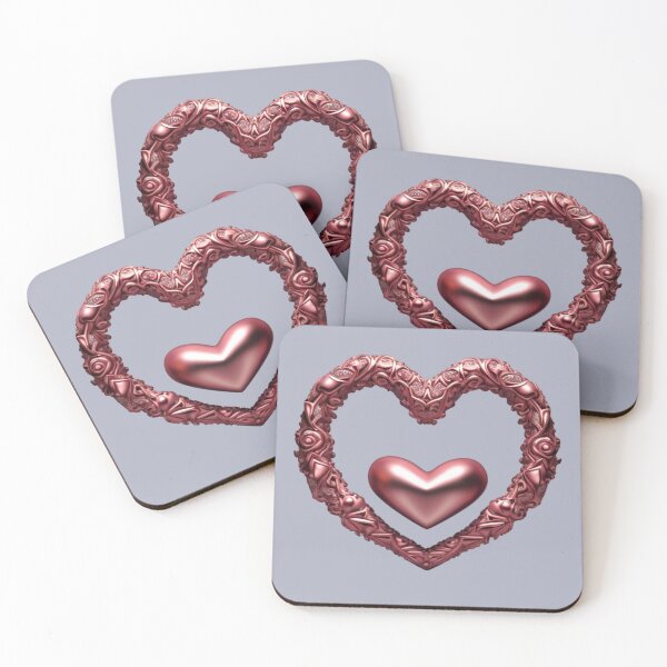 Item preview, Pink Metallic Heart designed and sold by Digiheart.