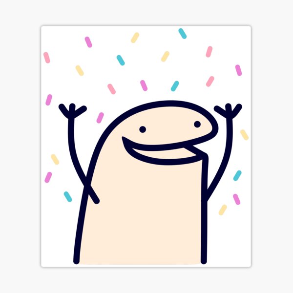 Flork meme Confetti party edition | Pin