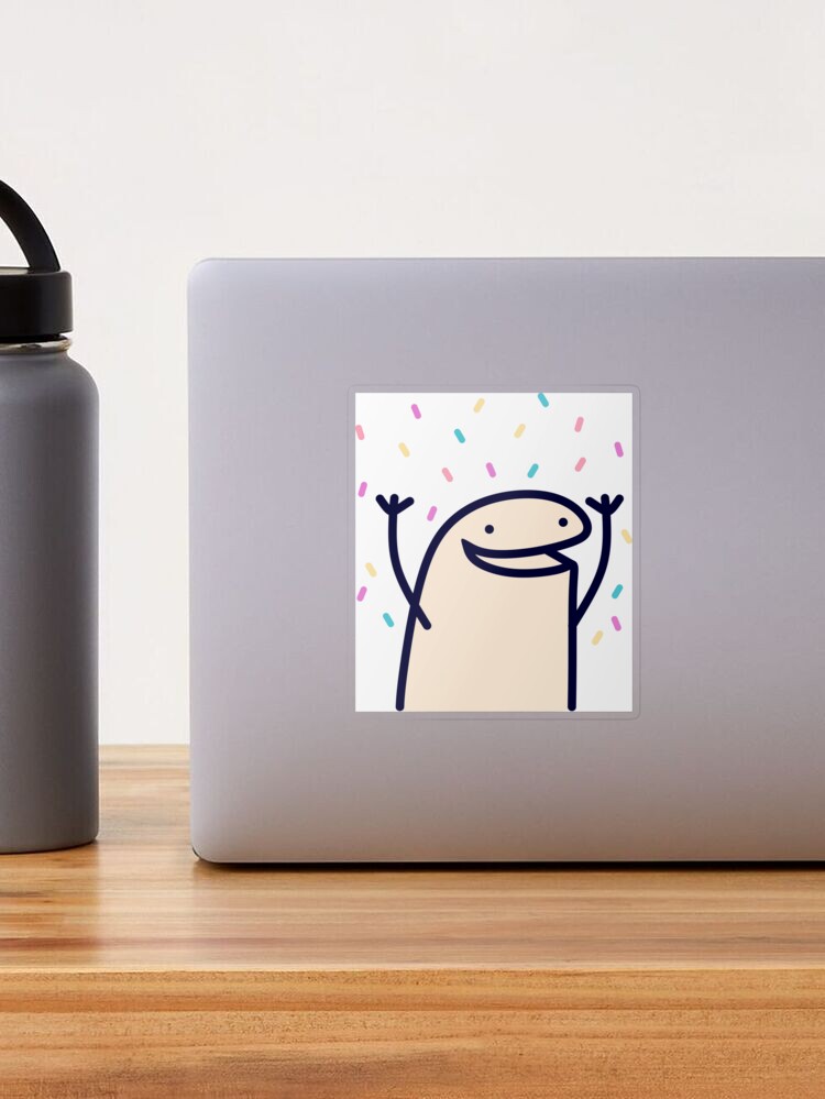 Annoyed Flork with Mug Sticker for Sale by Greyghostsco