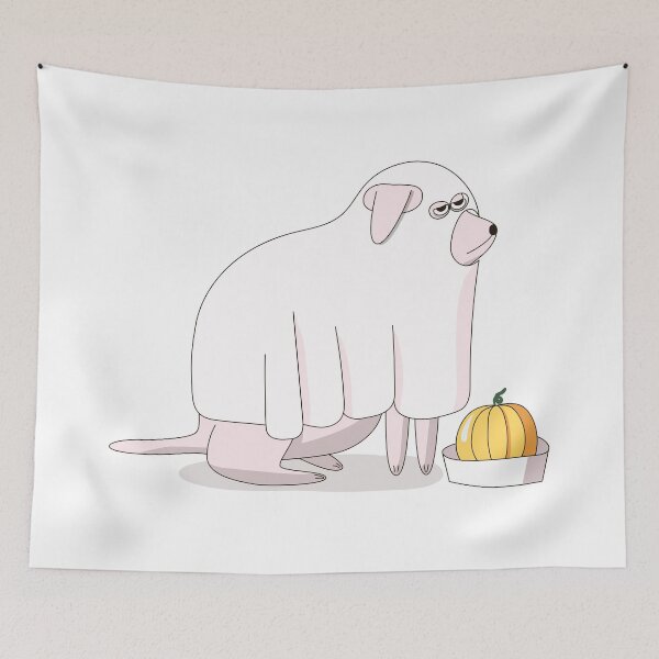 Item preview, Pink Dog - Halloween designed and sold by CatterStudio.