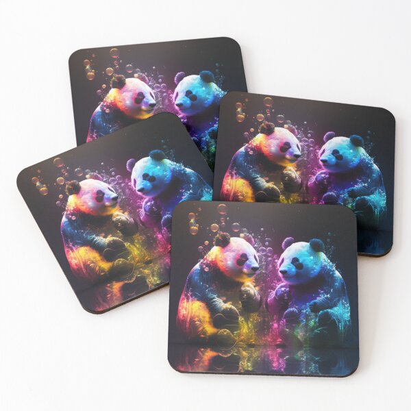 Item preview, Colourful and Wonderful Pandas - Cute Art designed and sold by GloriousArtSKD.