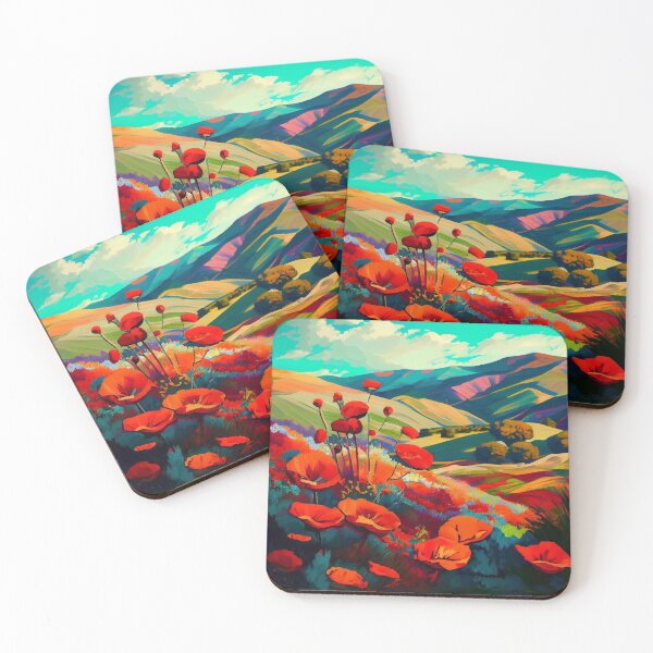 Item preview, Hillside poppy designed and sold by LonelyKraken.